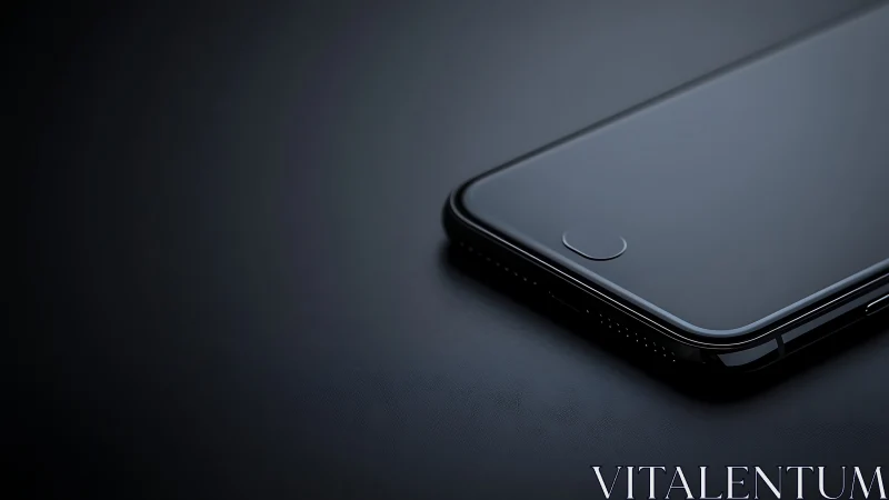 Midnight Glass Portal: The Sleek Device's Silent Vigil.