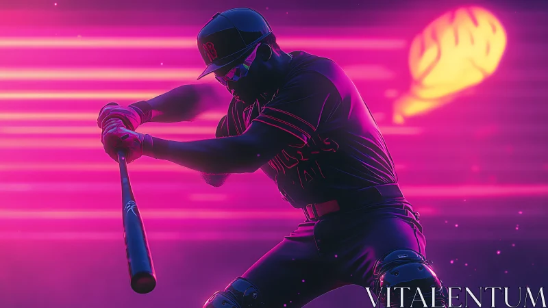 Neon soaked baseball slugger locks in for an electric swing