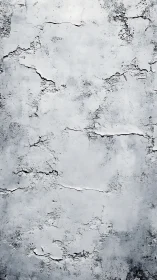 Weathered gray plaster wall with cracks and surface wear.