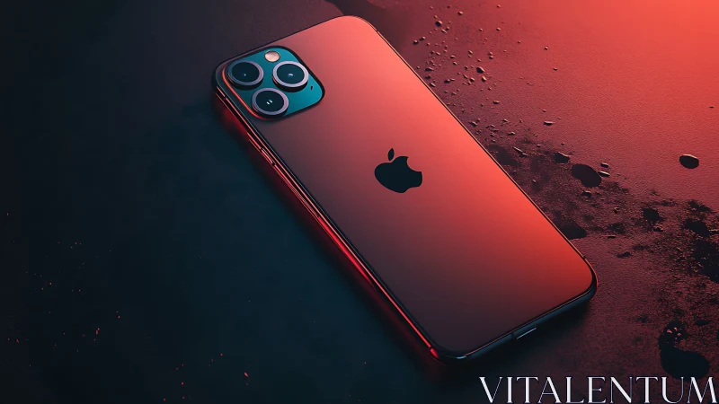 Crimson Pro Throne: iPhone's Luminous Statement on Hostile Terrain.