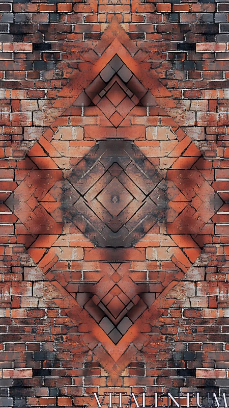 Warm brick mandala of urban geometry and gentle symmetry.