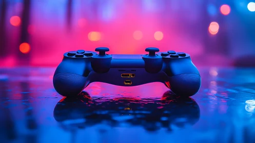 Neon Pulse Controller: Gaming's Electric Heartbeat.