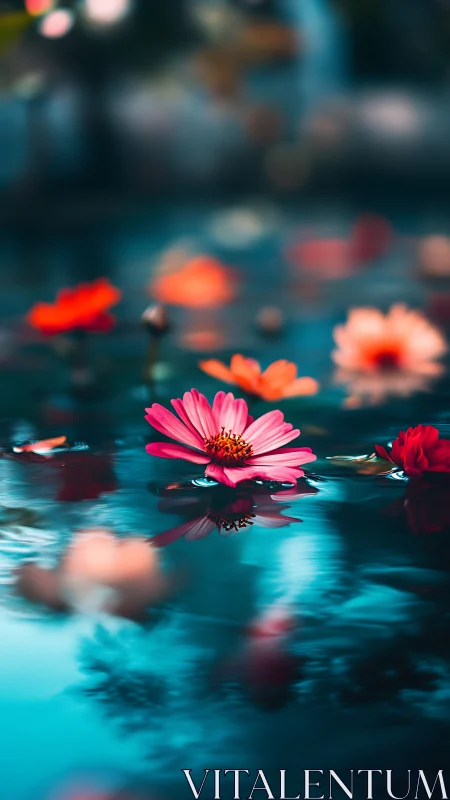 Neon Petals Floating Dreamscape.