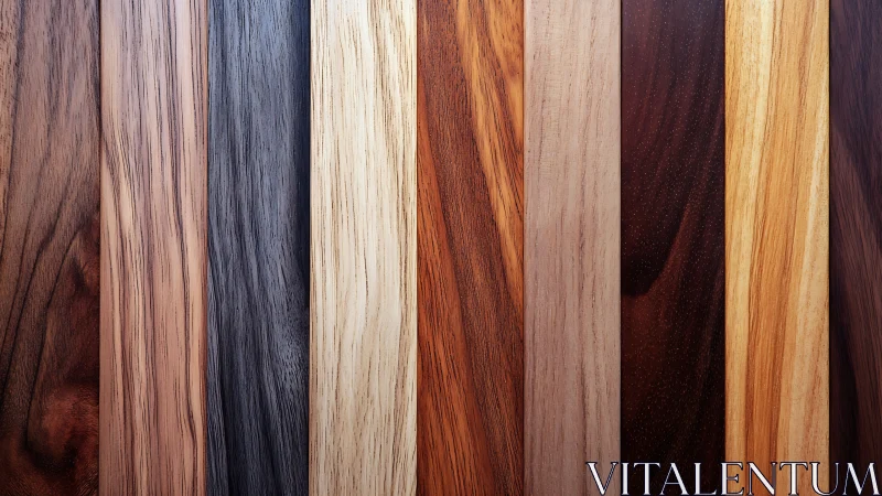 Vertical timber planks in warm and cool tonal contrast.