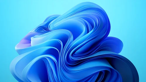 Liquid sapphire bloom curls across an electric sky. Period.