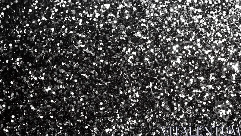 Shimmering silver glitter field in dense sparkling bokeh.