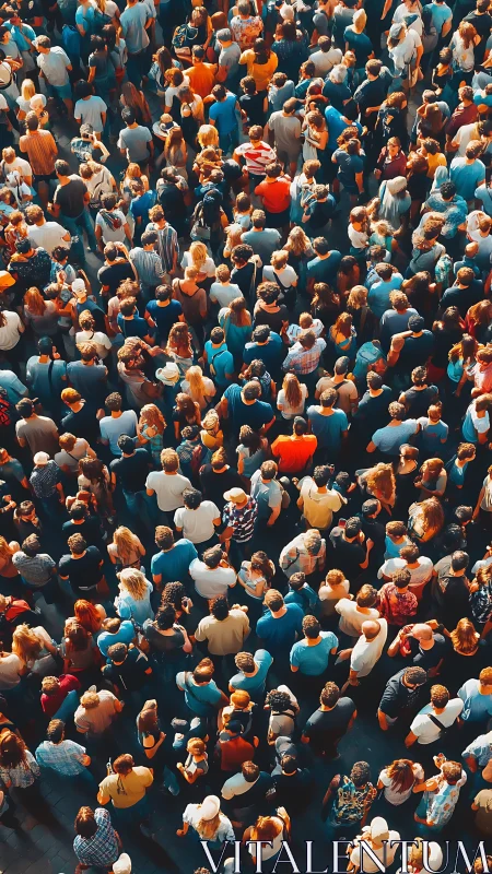 Crowded city gathering captures human energy and diversity