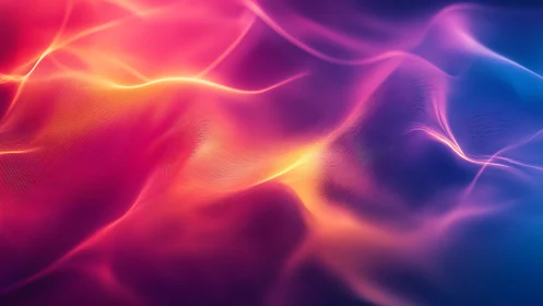 Spectral gradient wavefield with luminous mesh interference.