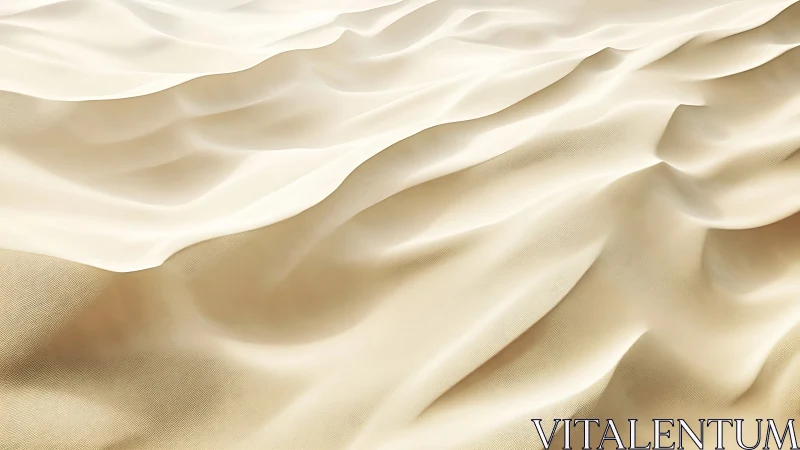 Silken dunes quietly mimic desert sands at golden dusk