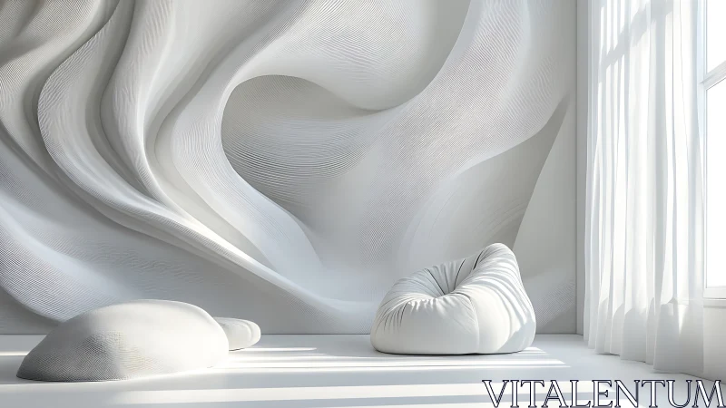 Whispering white waves cradle soft beanbag daydreams.