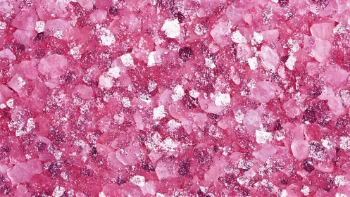Sugar-kissed pink crystals shimmer in a candy dreamscape.