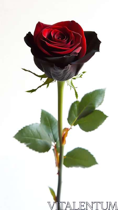 Stunning Red and Black Rose Captures Pure Romance and Elegance