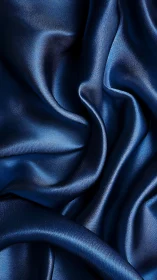 Deep blue satin folds that invite touch and quiet daydreams.