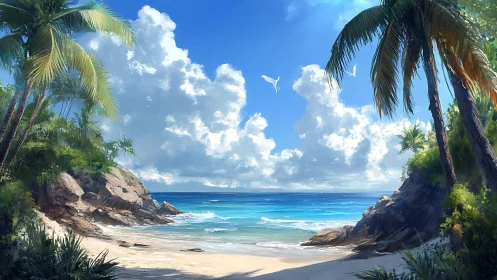 Tropical Paradise: A Hidden Cove Beckoning Travelers.