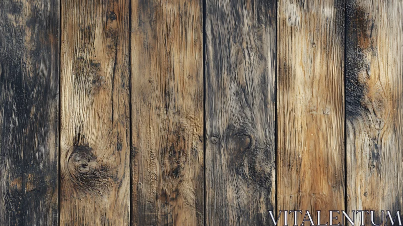 Charred rustic wooden planks with weathered grain patterns.