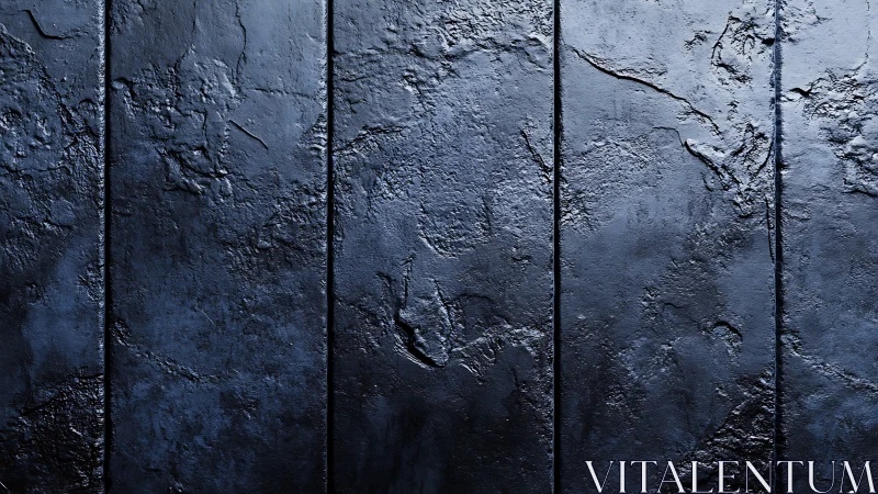 Dark textured concrete panels show deep vertical divisions