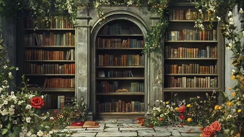 Secret garden library quietly invites readers to linger
