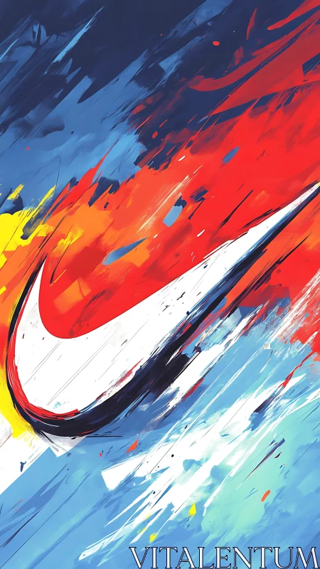 Dynamic swoosh emblem in kinetic abstract primaries.