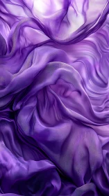 Layered purple fabric folds in soft abstract flow.
