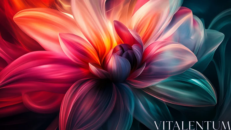 Luminous Bloom: A Flower of Pure Light and Color.