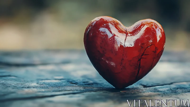 Crimson Heart Whispers Secrets to Restless Waves