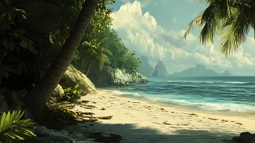 Paradise Shores: Where Emerald Jungle Breathes Ocean.