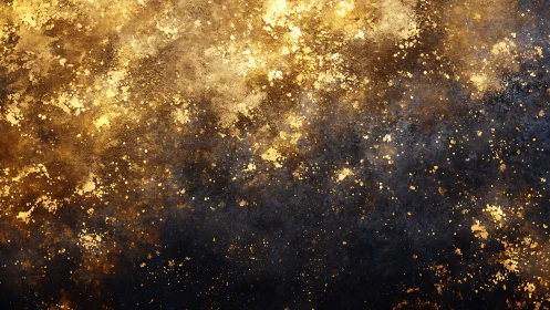 Golden nebula texture with deep navy gradient background.