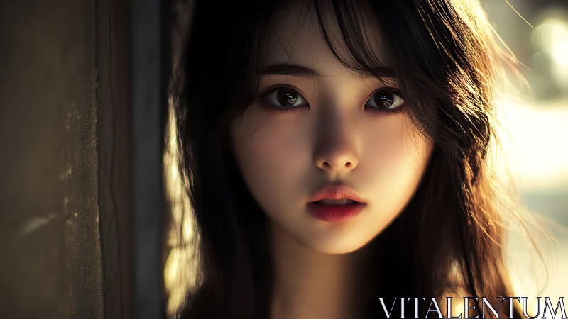 Soft sunlight catches a wide-eyed gaze at golden hour