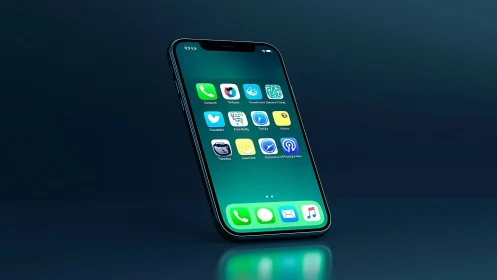 Glowing smartphone illuminates your digital world.