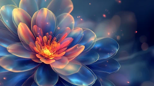 Luminous petal engines bloom like nebulae in quiet orbit