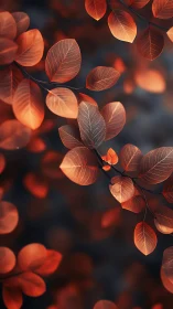 Autumn foliage rendered with shallow depth and bokeh glow
