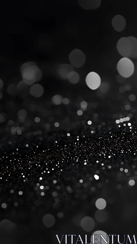 Defocused bokeh particles form a diagonal luminous dust field
