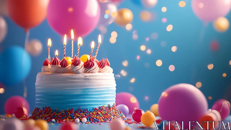 Birthday Magic Comes to Life with Candles and Celebration.