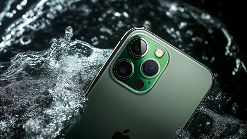 Emerald camera titan slices through silver stormwater in style