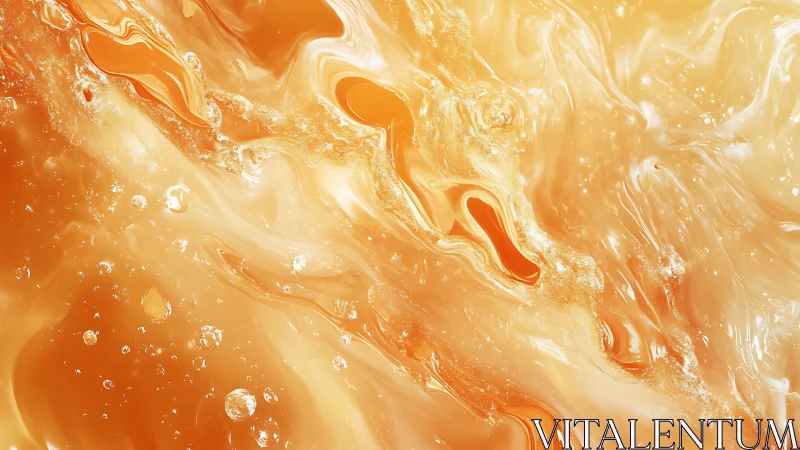 Golden swirls of light and liquid in a soothing abstract glow.