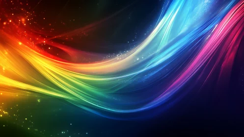 Spectral lightstream vectors with flowing chromatic turbulence.