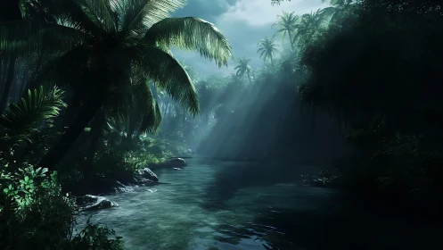 Mystical Jungle River: Tropical Sanctuary.
