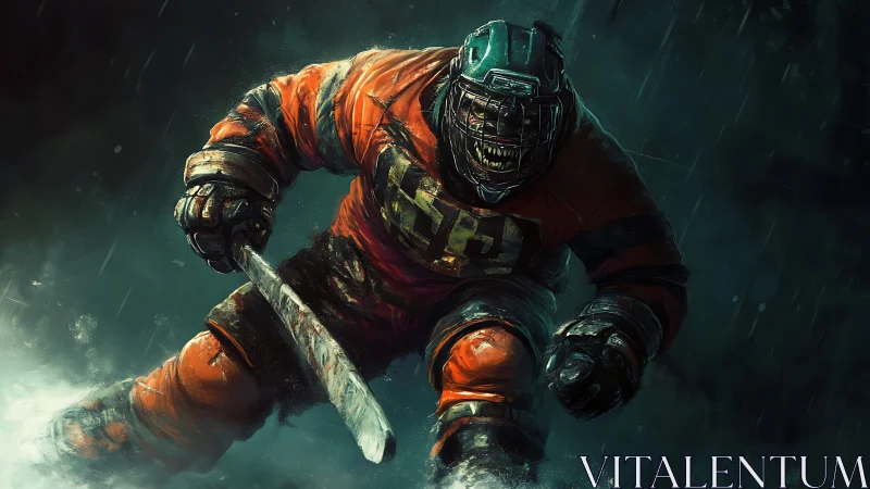 Razor grin enforcer storms the ice in nightmare overtime.