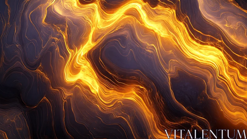 Luminous Lava Flow: Molten Abstraction with Dynamic Layering.