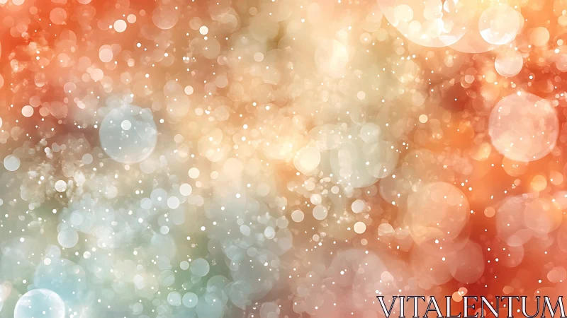 Bokeh circles overlay fill warm orange and beige gradient