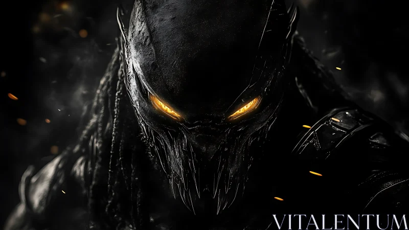 Ember-Eyed Void Stalker Emerging from the Smoldering Dark.