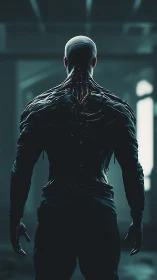 Midnight biotech sentinel evolves in the corridor hush