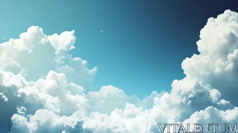 Volumetric cumulus cloudscape rendered with high dynamic range lighting
