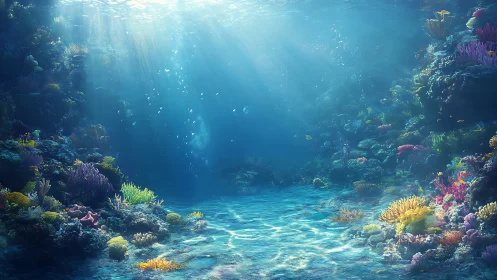 Sunlit coral sanctuary where the quiet ocean feels alive.