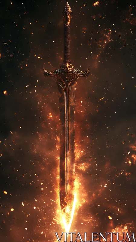 Fiery Sword of Legend Burning Bright.