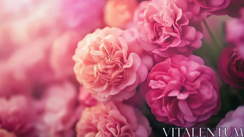 Velvet Rose Reverie: Pink Petal Dreams Unfold.