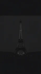 Midnight iron lattice whispers softly above sleeping Paris