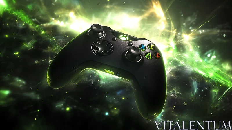 Xbox Controller Emerges Through Luminescent Energy Field.