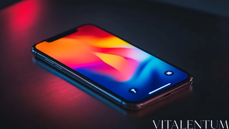 Smartphone Glows with Molten Gradient Dreams