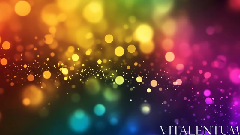 Prismatic bokeh field with luminous multicolor gradient glow.